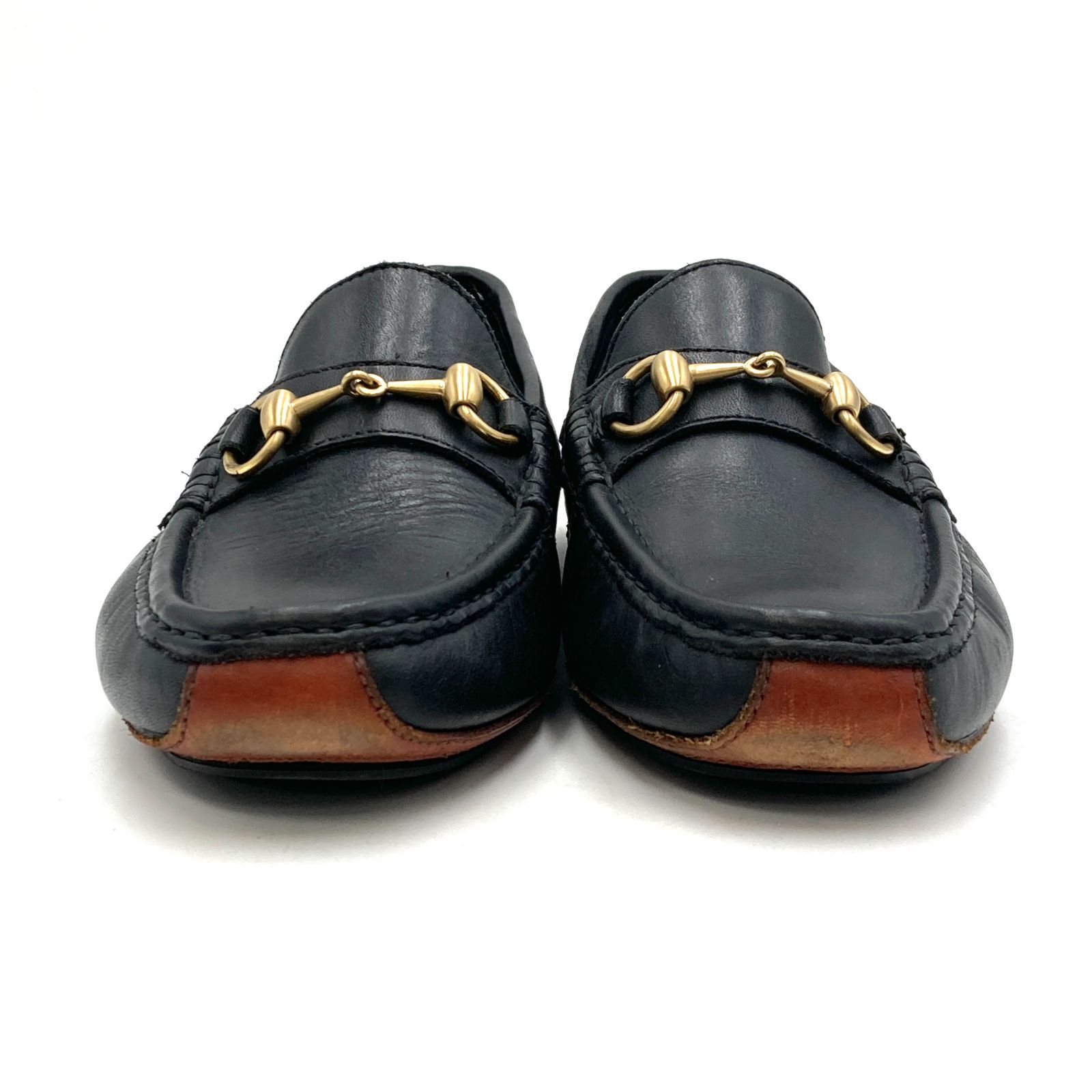GUCCI グッチ ホースビット ドライビングシューズ 40 1/2 ブラック 