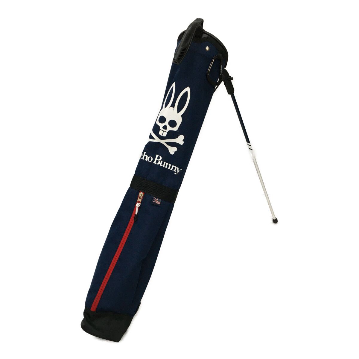 Psycho Bunny - coco 中古 サイコバニー Psycho Bunny セルフスタンドバッグ ネイビー 紺 クラブケース 中古 サイコバニー Psycho Bunny セルフスタンドバッグ ネイビー