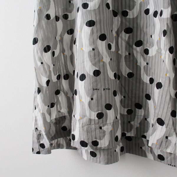 peu pres プープレ カモメ プリント フリルスリーブ プルオーバー  