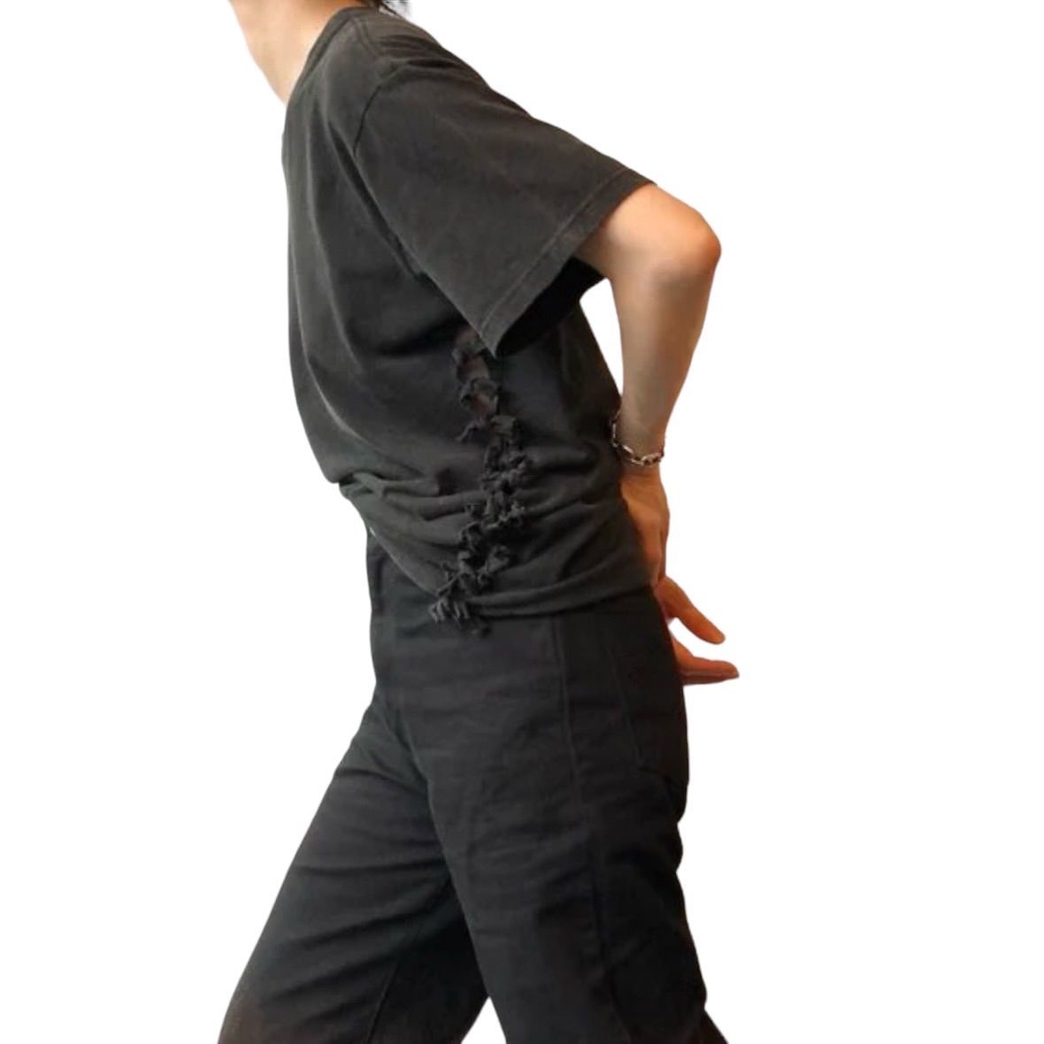 fumika uchida フミカウチダ　ジャンプスーツ　ブラック FUMIKA UCHIDA： SWEAT JUMPSUIT - BLACK - ORANN ONLINE SHOP