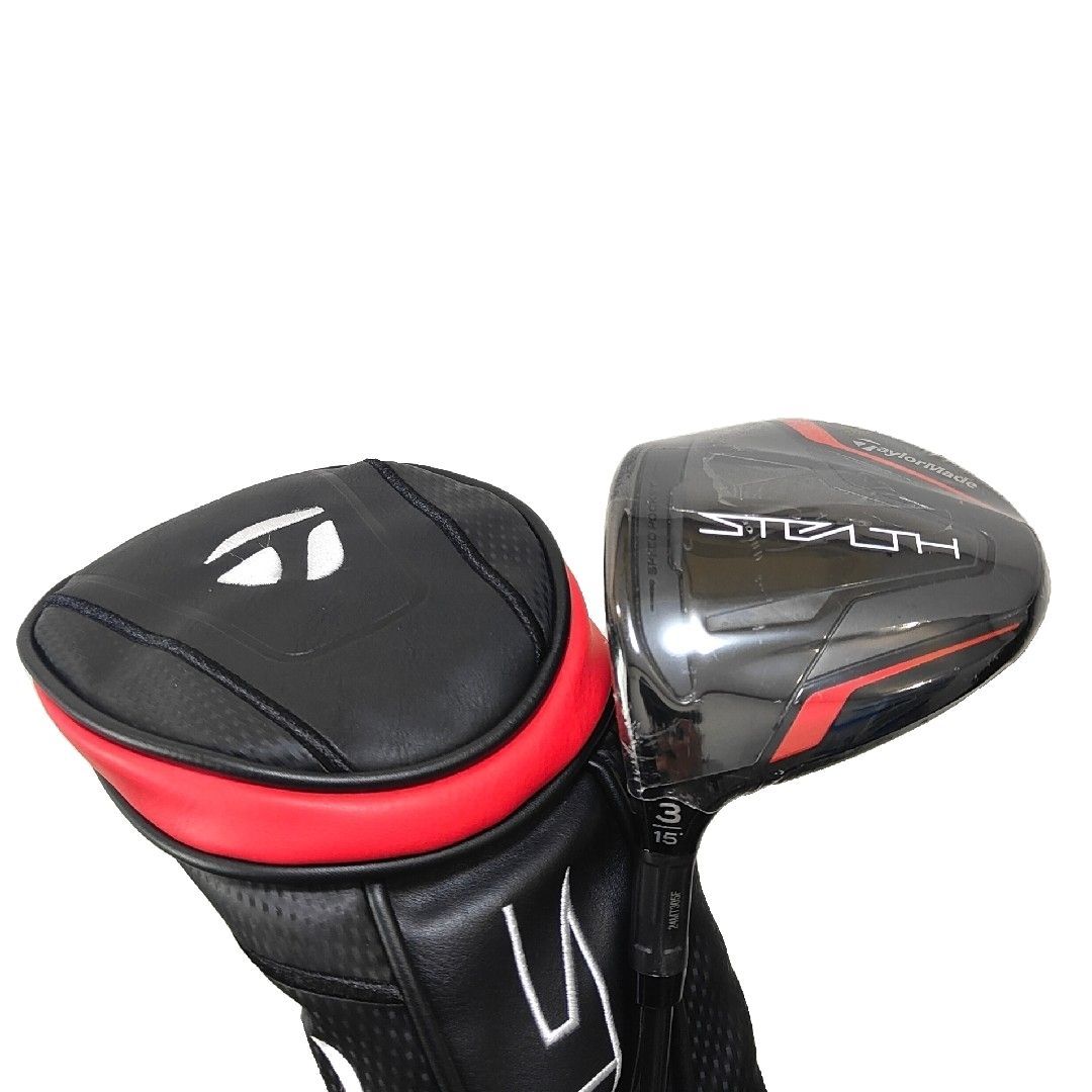 TaylorMade - 【レフティ】新品　ステルス　3W 純正カーボン　R カバー付 新品 レフティ ステルス STEALTH 3W 純正カーボンR カバー付