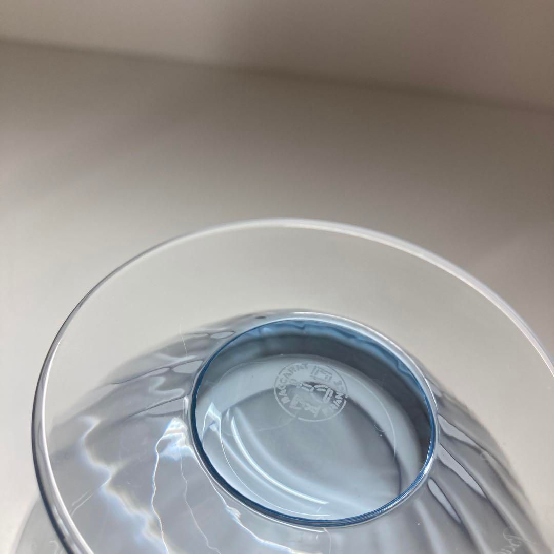 ☆洋3バカラ フロールゴブレット3点 ブルー 直径10.7㎝ 東な6