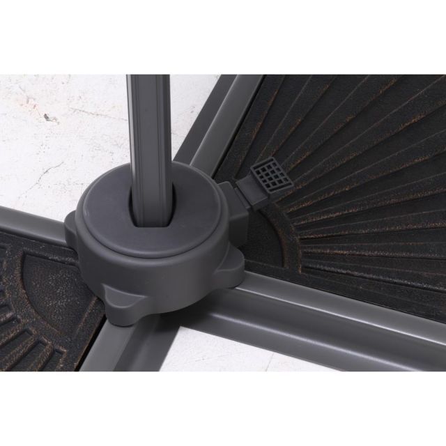 不二貿易 ハンギングパラソル 90段調整 アイボリー ガーデン パラソル パラソルのみ 幅244×奥行306cm 38163 YUZUMIYA_COM