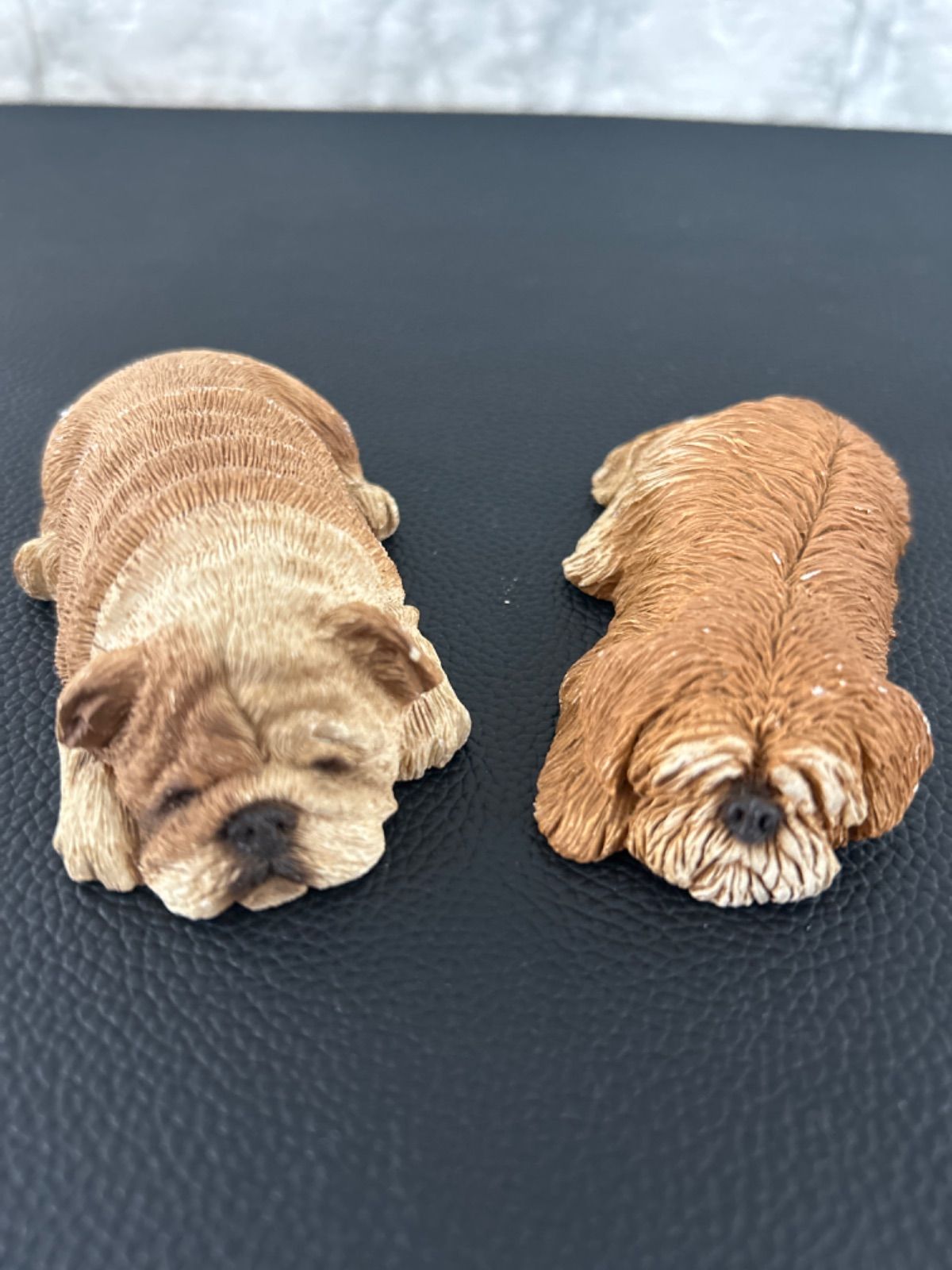 サンディキャスト社製 オブジェ インテリア パグ 犬 2点セット