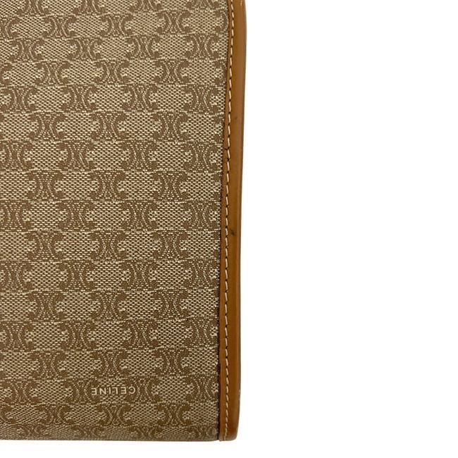 セリーヌ クラッチバッグ ベージュ マカダム セカンドバッグ PVC レザー DECORATOM_COM_BR