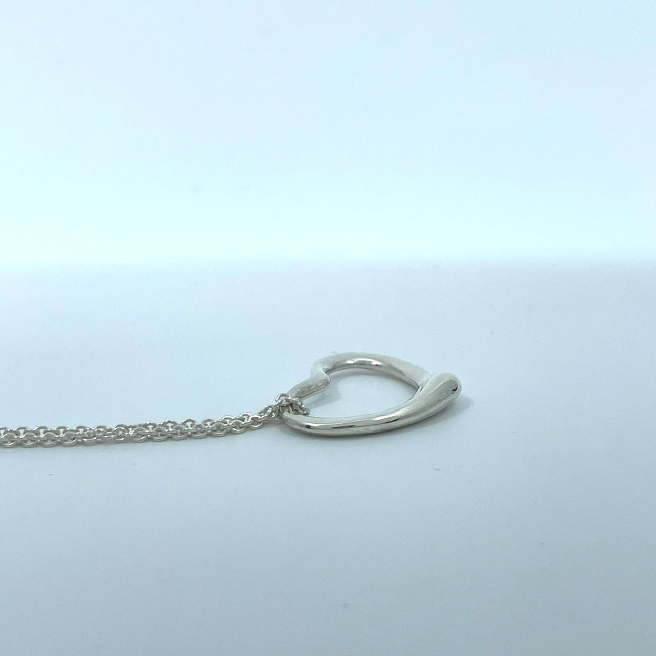 Tiffany & Co. シルバーラージハートネックレスvintage品 TIFFANY&Co ティファニー ラージ オープン ハート ネックレス