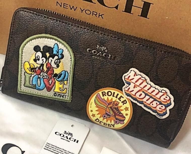 ミニーちゃん COACH 新品 長財布 【正規品】 F31350 並行輸入品