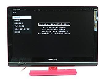 【】「非常に良い」シャープ 19V型 液晶 テレビ AQUOS LC-19K5-P ハイビジョン HDD(外付) 2011年モデル