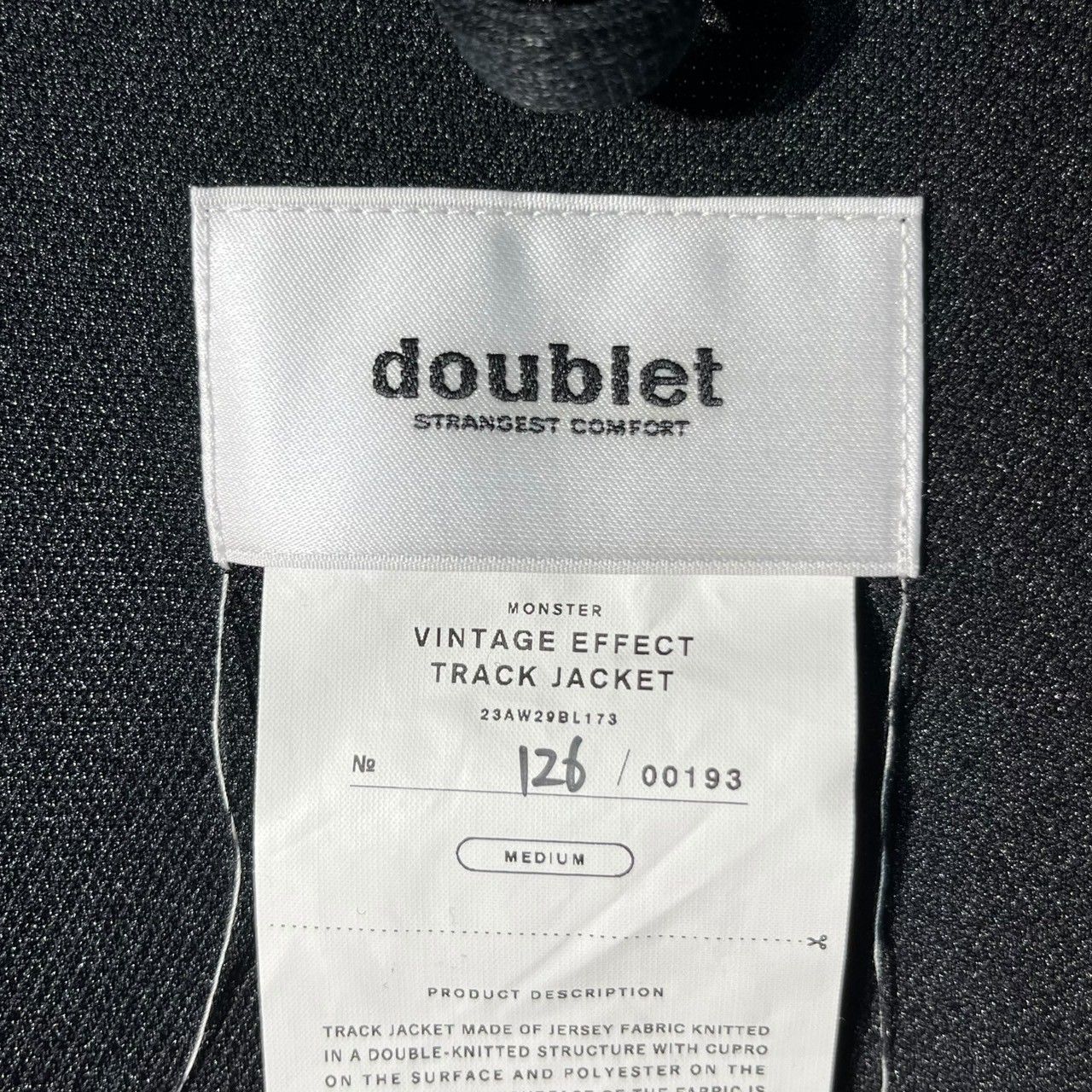 doublet(ダブレット) 23AW VINTAGE EFFECT TRACK JACKET ヴィンテージ 