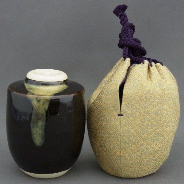 瀬戸焼 肩衝茶入 Ａ100