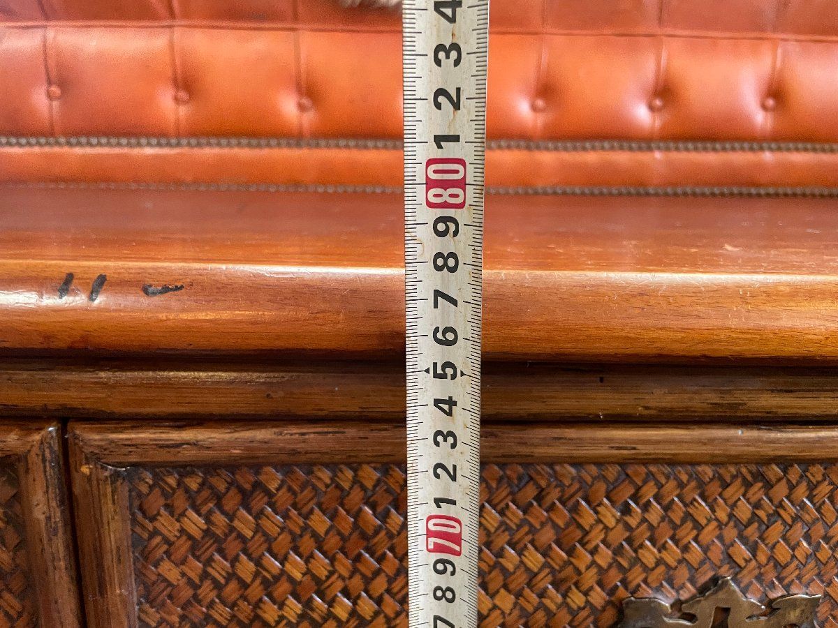 アンティーク/アメリカ家具/ラタンチェスト/サイドボード/籐/キャビネット