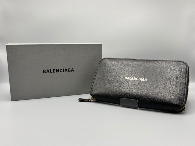 BALENCIAGA バレンシアガ 長財布 ラウンドファスナー キャッシュ