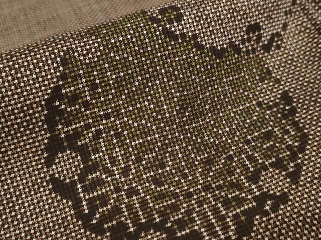 平和屋着物○本場大島紬 古代染色 純泥染 手織 一元7マルキ 雪輪重ね文