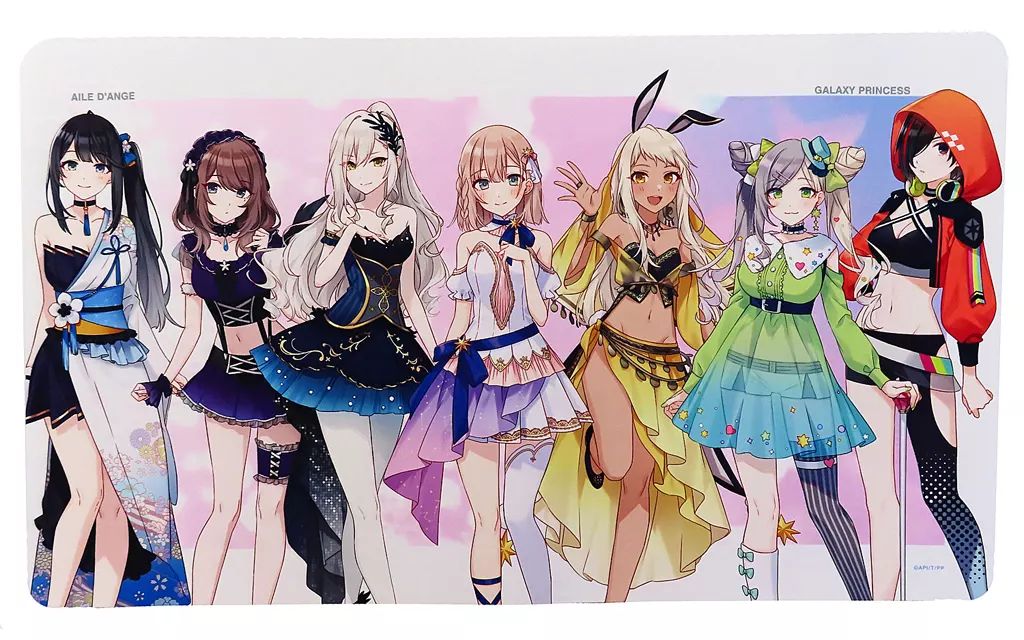 デスクマット 集合 デスクマット くじメイト×DRAW!DRAW! ポールプリンセス!! オンラインくじ B賞