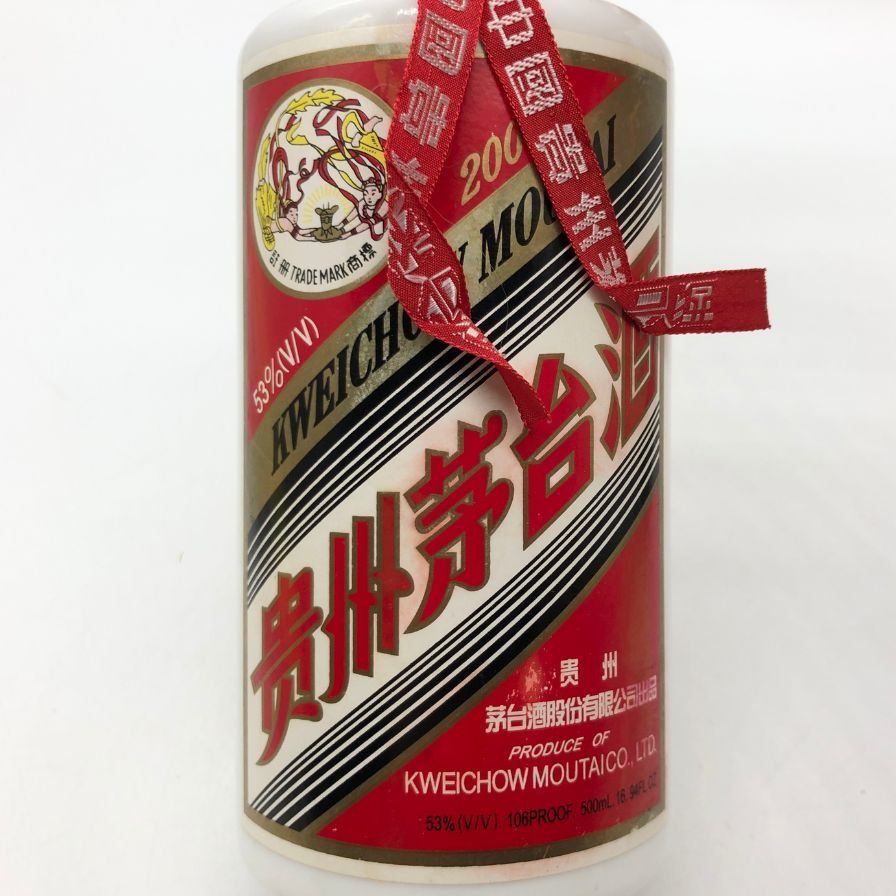 貴州茅台酒(2004年、天女ラベル) ミニグラス付き、箱なし 貴州茅台酒 2019