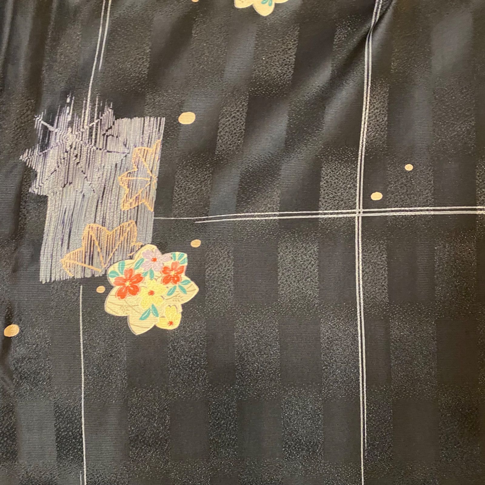 ワンピース｜洗える化繊素材＆名古屋帯サッシュベルト付き