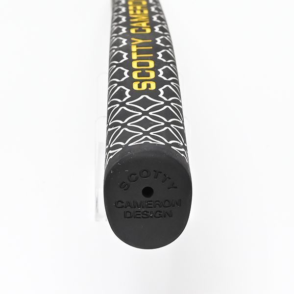 スコッティキャメロン パター グリップ ピストリーニ プラス ブラック ホワイト テクスチャード イエローロゴ Scotty Cameron Pistolini Plus White Texture WWW_SUPERTOOLSSHOP_NL