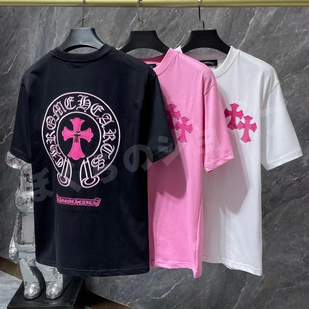 Chrome Hearts | クロムハーツ 半袖 Ｔシャツ カットソー ブラック ホワイト ピンク 夏着 FG2358 - メルカリ