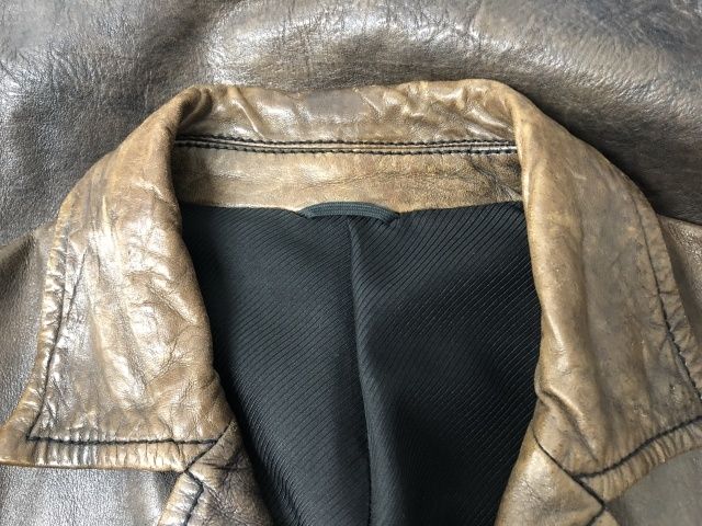 ナンバーナイン　08aw　ポートランド期　レザーコート　2　ブラウン　羊革 ナンバーナイン08awポートランド期レザーコート2ブラウン羊革