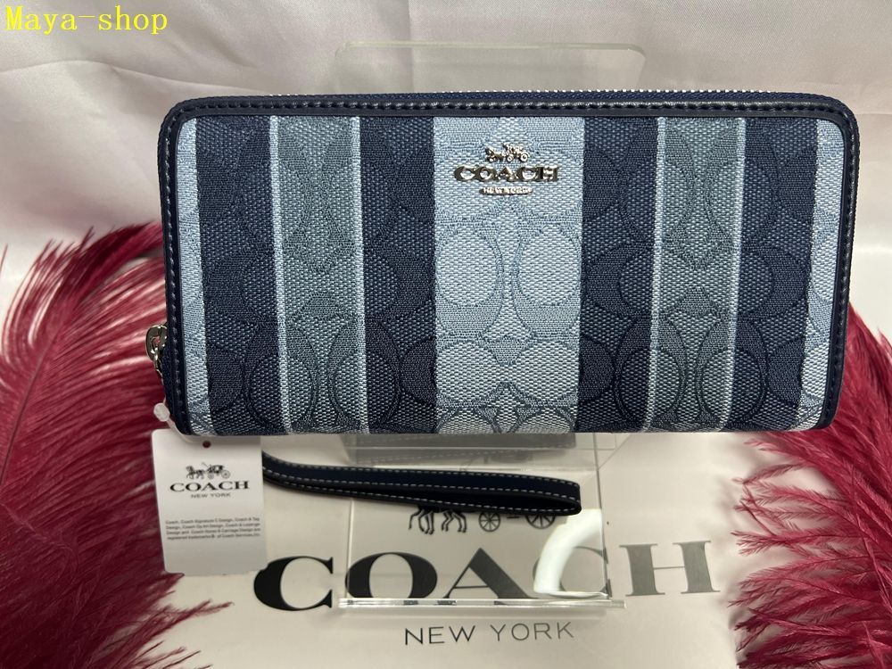 コーチ COACH 長財布 財布  シグネチャー アコーディオン 財布 レディース  プレゼント 新年お祝い クリスマス 贈り物 吉日 ギフト 誕生日 シンプル 母の日 父の日 新品未使用  A105 C8313 11