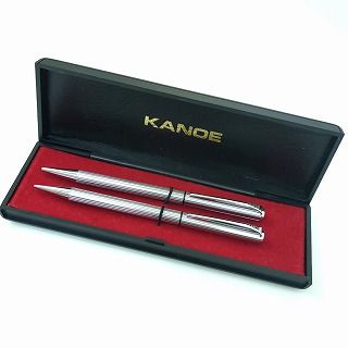 KANOE ボールペン シャープペン セット シルバーカラー NEWMAN