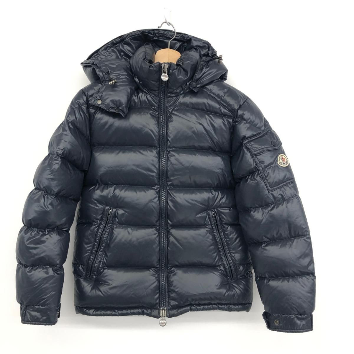 MONCLER モンクレール ネイビー ダウンジャケット フード付き MONCLER