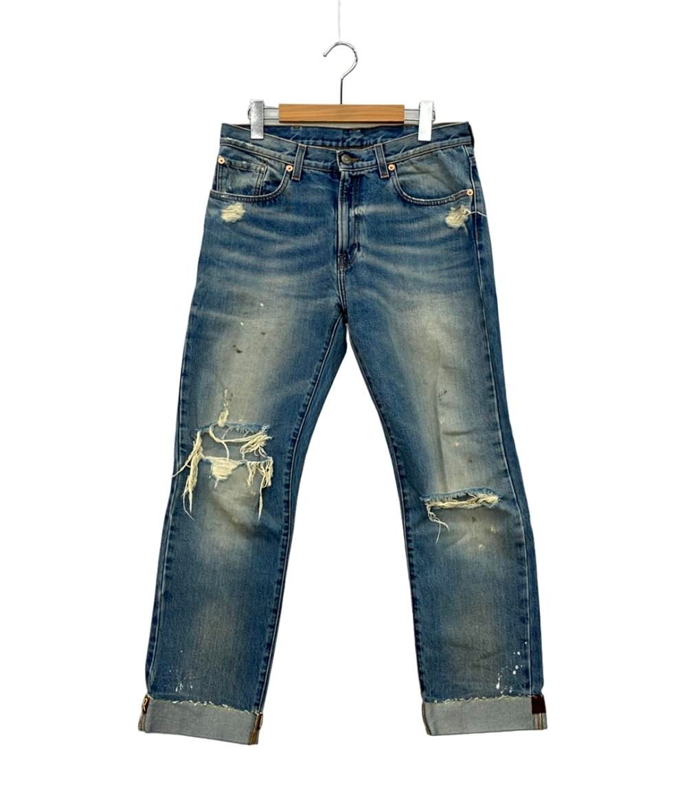 GUCCI ダメージ加工 デニムパンツ 美品 セール‼️ GUCCI(グッチ) デニムパンツ 加工デニム 623953 インディゴ
