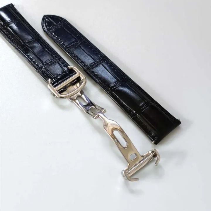 20mm カウハイドレザー 革 ベルト ブラック 黒 バックル付属 対応 