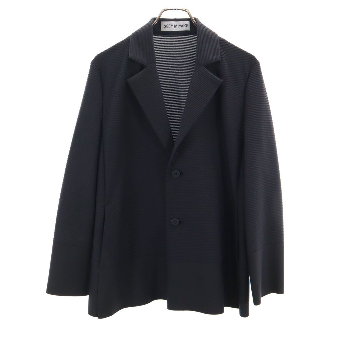 ISSEY MIYAKE イッセイミヤケ 日本製 テーラードジャケット ブラック 