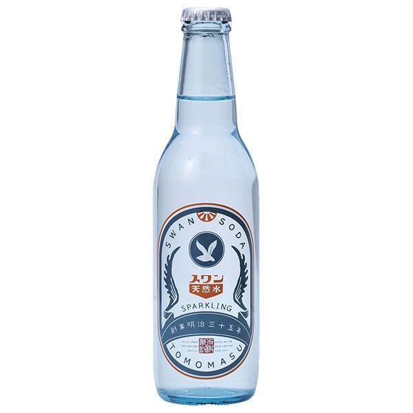 飲料・酒 友桝飲料 スワン(無糖炭酸) 330ml瓶×24本入×(