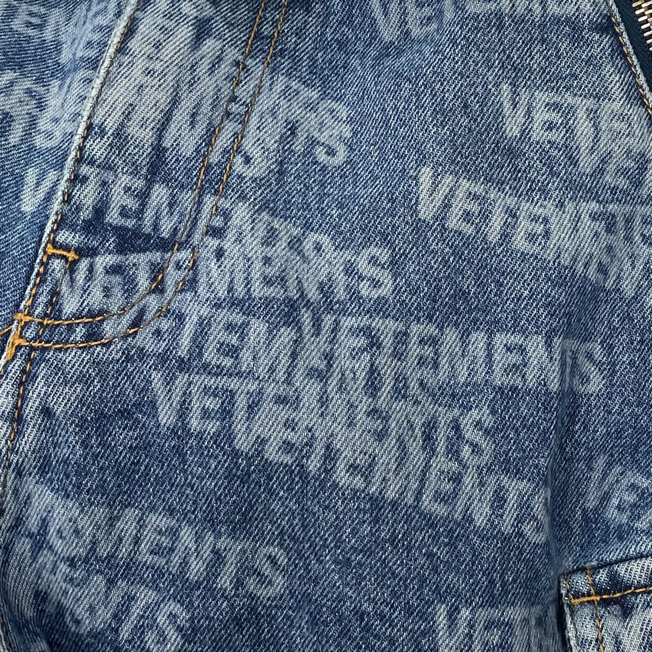 定価231000円 VETEMENTS 22AW Stamped logo big shape transformer jeans  UA53PA550S オーバーサイズ ロゴ トランスフォーマー デニムパンツ ヴェトモン UA53PA550S XS