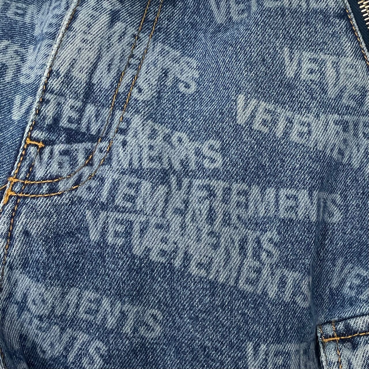 Vetements Blue Big Shape Transformer Jeans