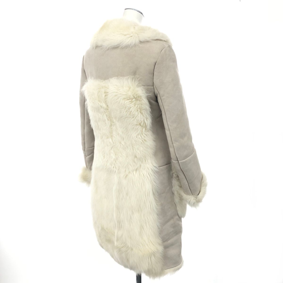 HELMUT LANG ヘルムートラング ムートンコート グレージュ
