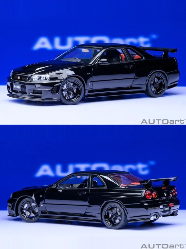新品 AUTOart 1/18 ニスモ R34 GT-R Z-tune ブラックパール 完成品