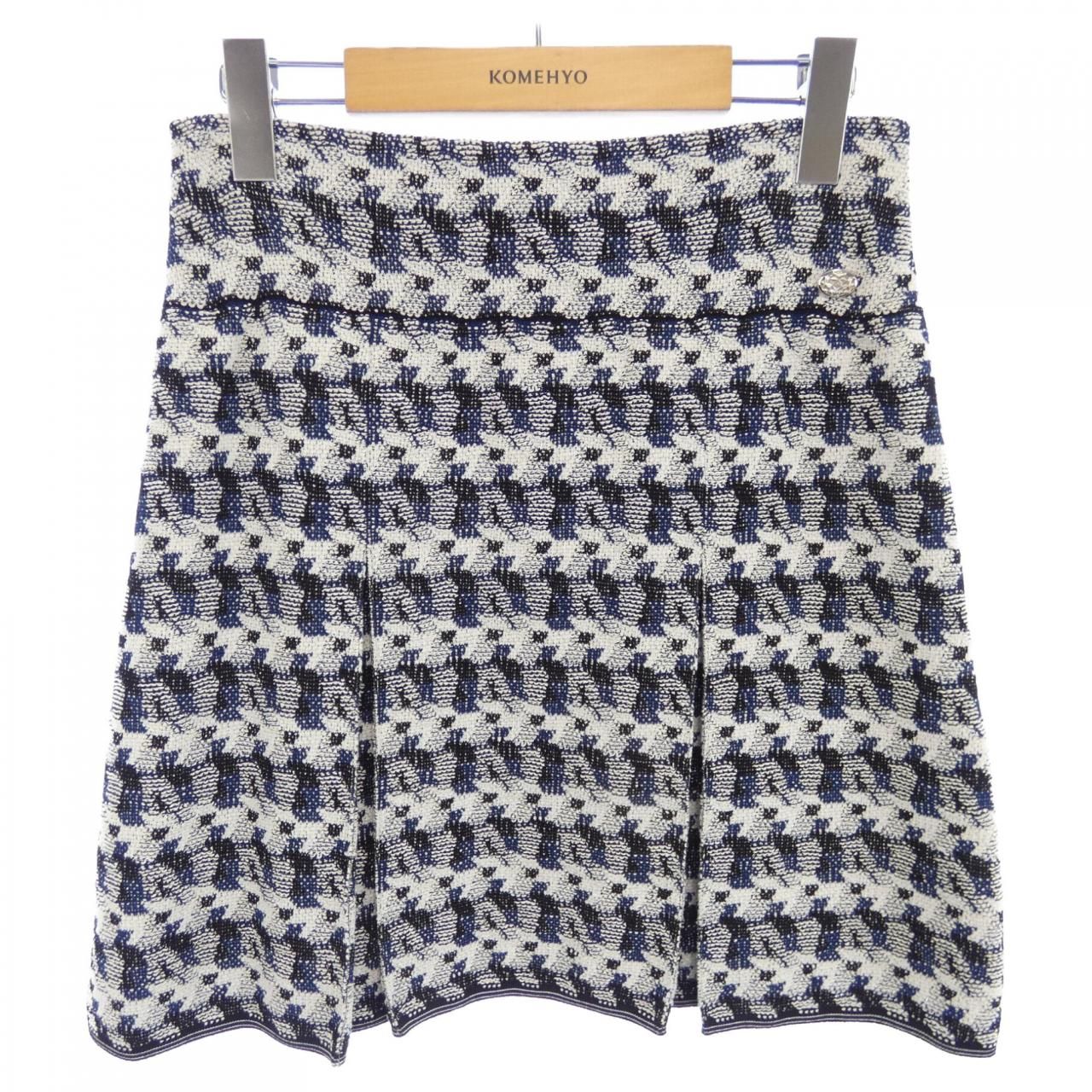 CHANEL シャネル ひざ丈スカート アイボリー系 4100125F0062 シャネル CHANEL スカート