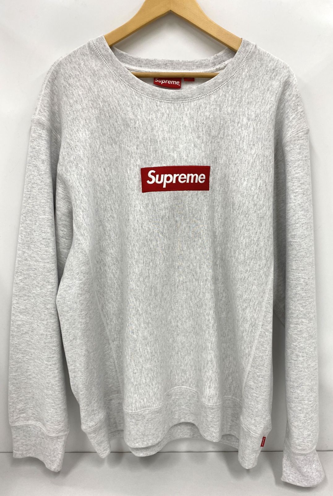 Supreme/シュプリーム18AW Box Logo CrewneckXLグレーメンズ/トップス スウェット【中古】【68-20240316-B-013】【併売商品】