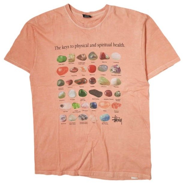 【希少】stussy stone tシャツ STUSSY ステューシー Stones Pigment Dyed Tee ストーンプリント