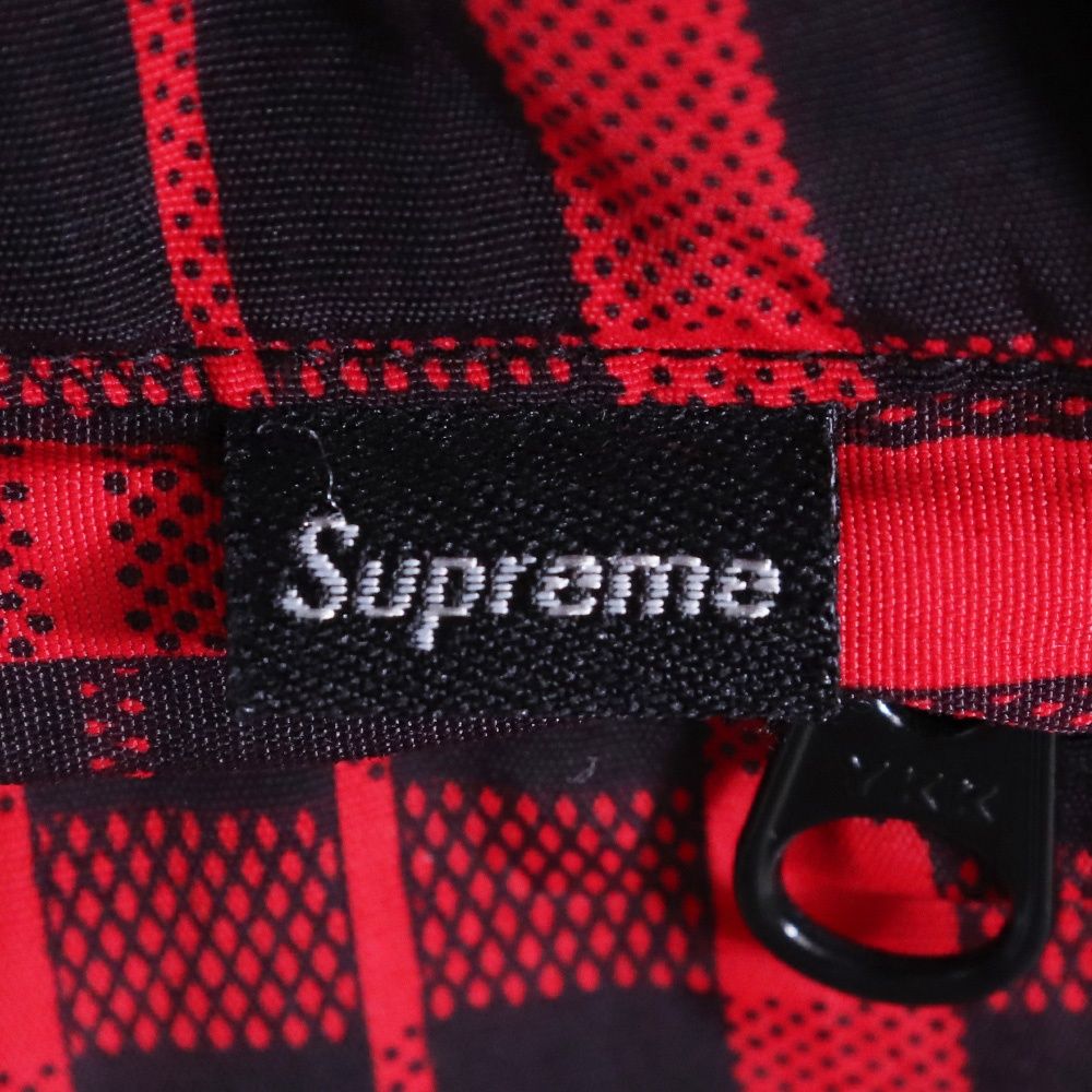 SUPREME Nylon Plaid Track Pants Mサイズ レッド - メルカリ