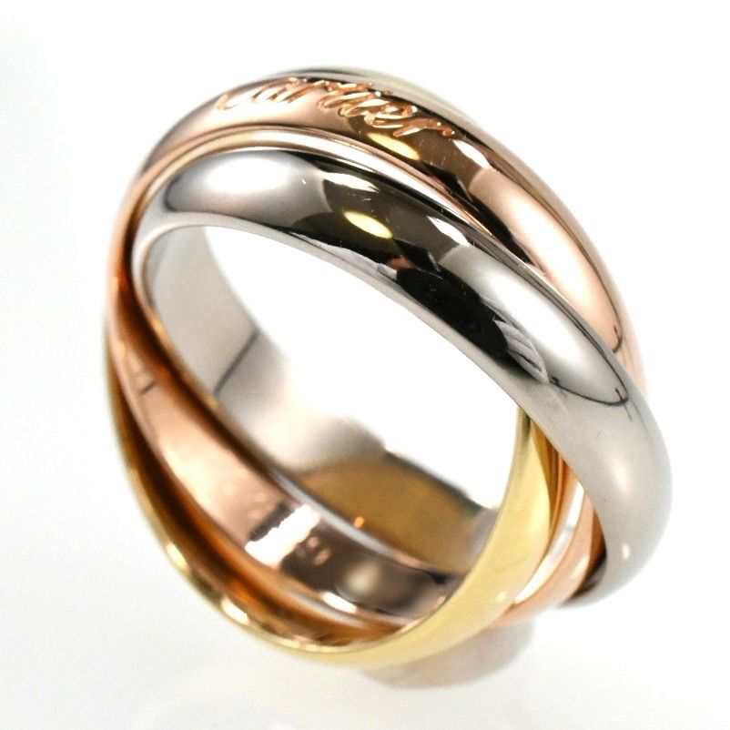 カルティエ　トリニティリング　サイズ49 カルティエ トリニティリング スリーカラー 3連リング SIZE:49 指輪