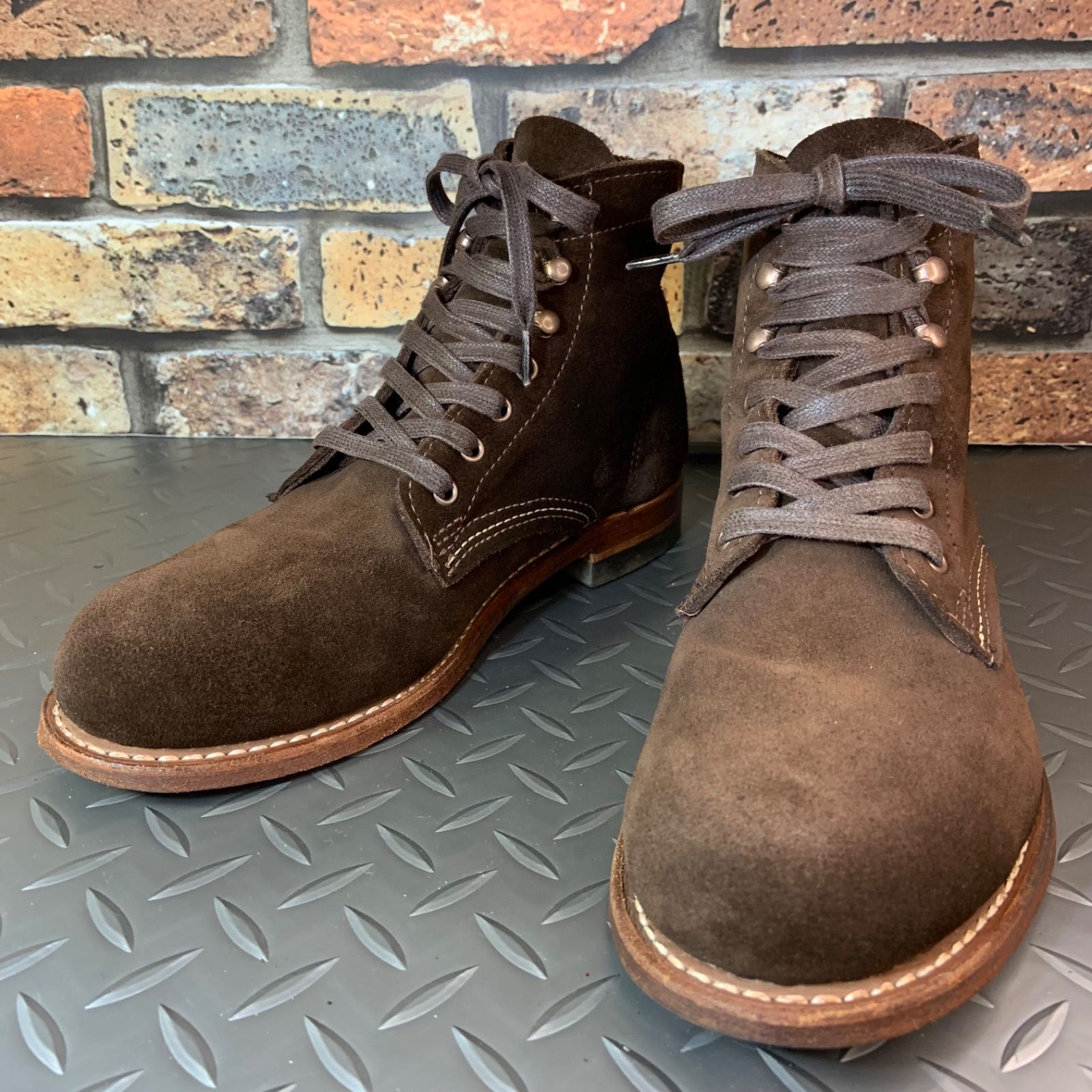 WOLVERINE 1000マイルブーツ US7 25cm 茶芯】箱付WOLVERINE