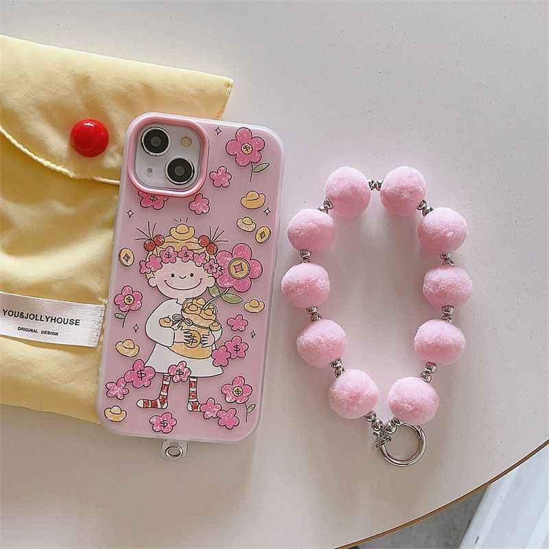 cocoちゃん iPhone16ケース iphoneケース ストラップ付き ハード