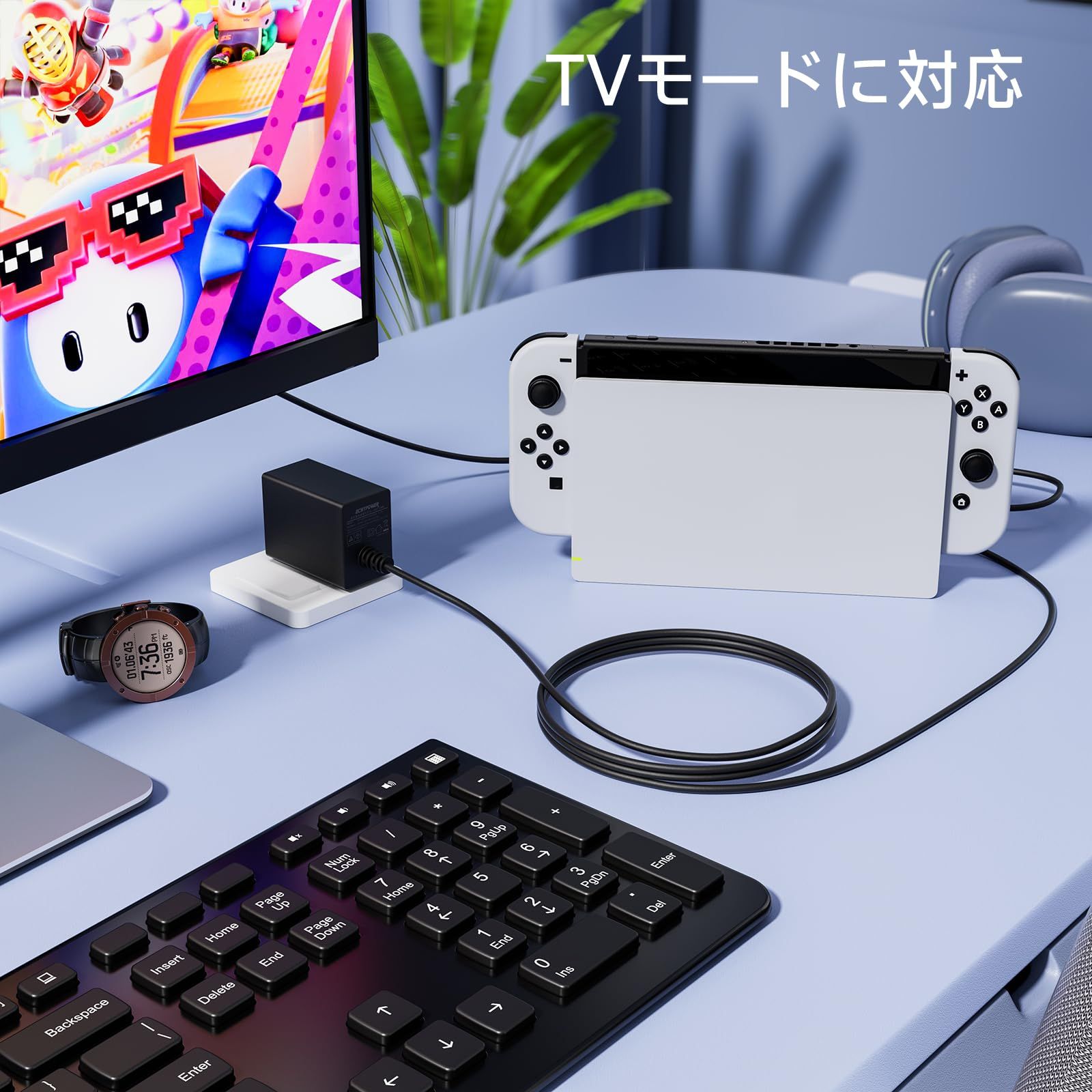 【在庫処分】充電器 充電器 スイッチ OLED対応 Lite/Switch Switch/Switch PSE認証済み TYPE-Cコネクタ TVモード対応 急速充電 PD規格 ACアダプター Switch