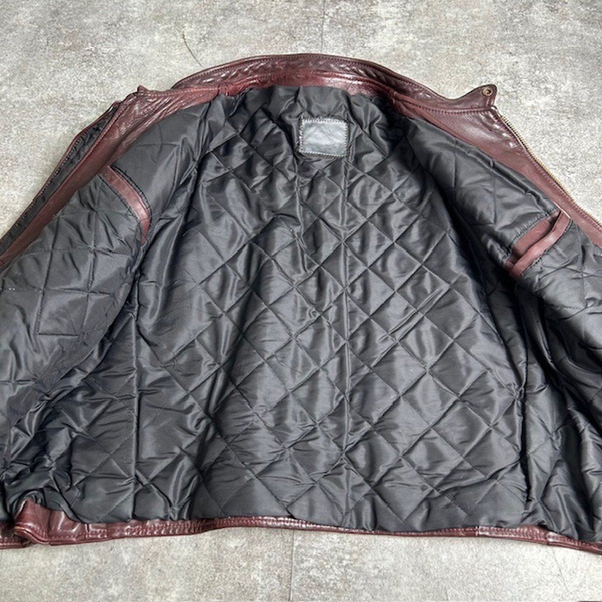 70's 80's Unknown レザーライダースジャケット 皮革 バーガンディ JKT ヴィンテージ vintage 70's 80's Unknown レザーライダースジャケット 皮革 バーガンディ JKT