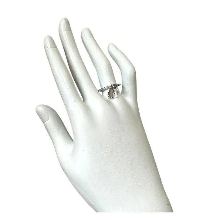 エルメスケリークロシェットダイヤリングPG新品未使用 中古美品】HERMES エルメス ケリー クロシェット ダイヤモンド