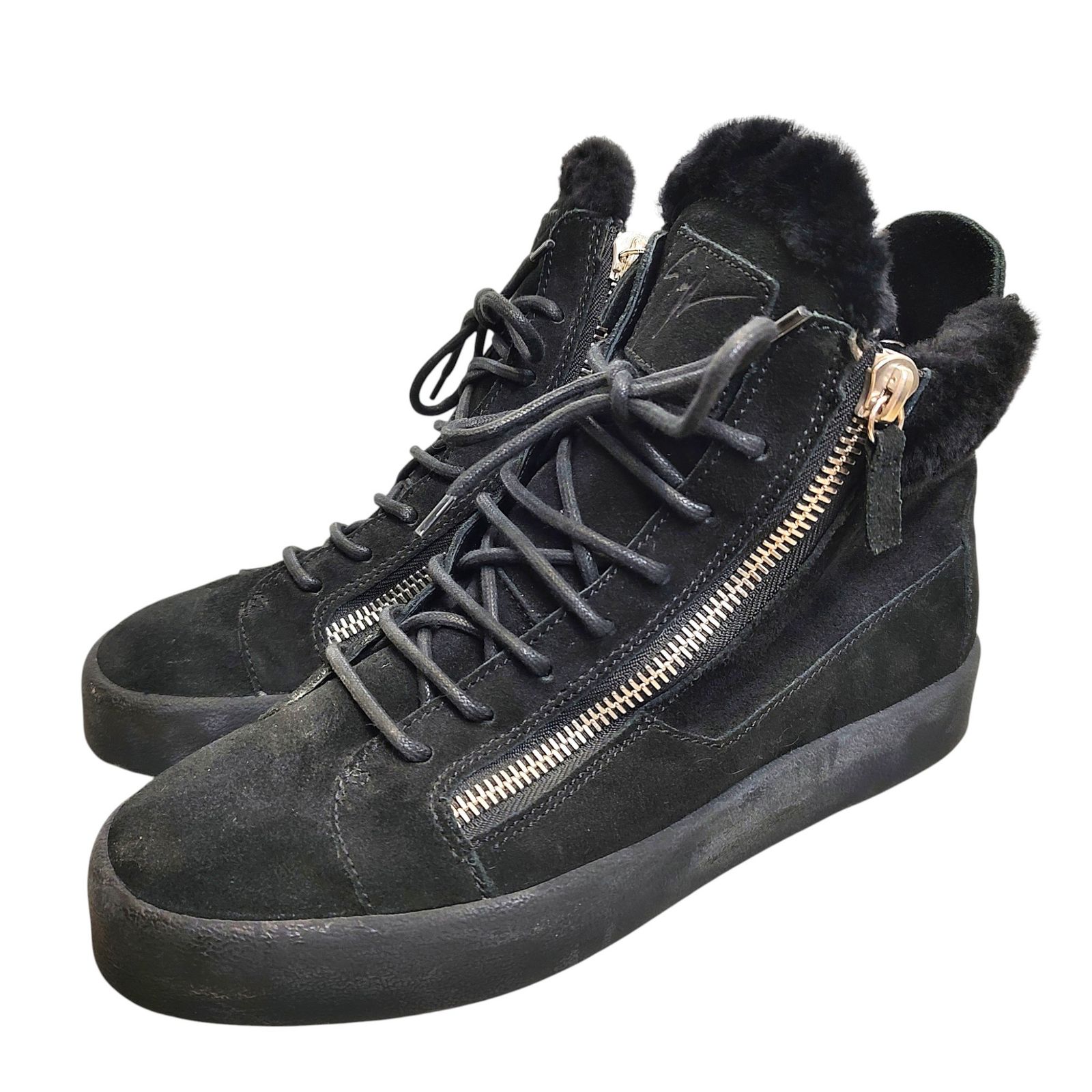 ジュゼッペザノッティ ハイカットスニーカー ボア ジップ