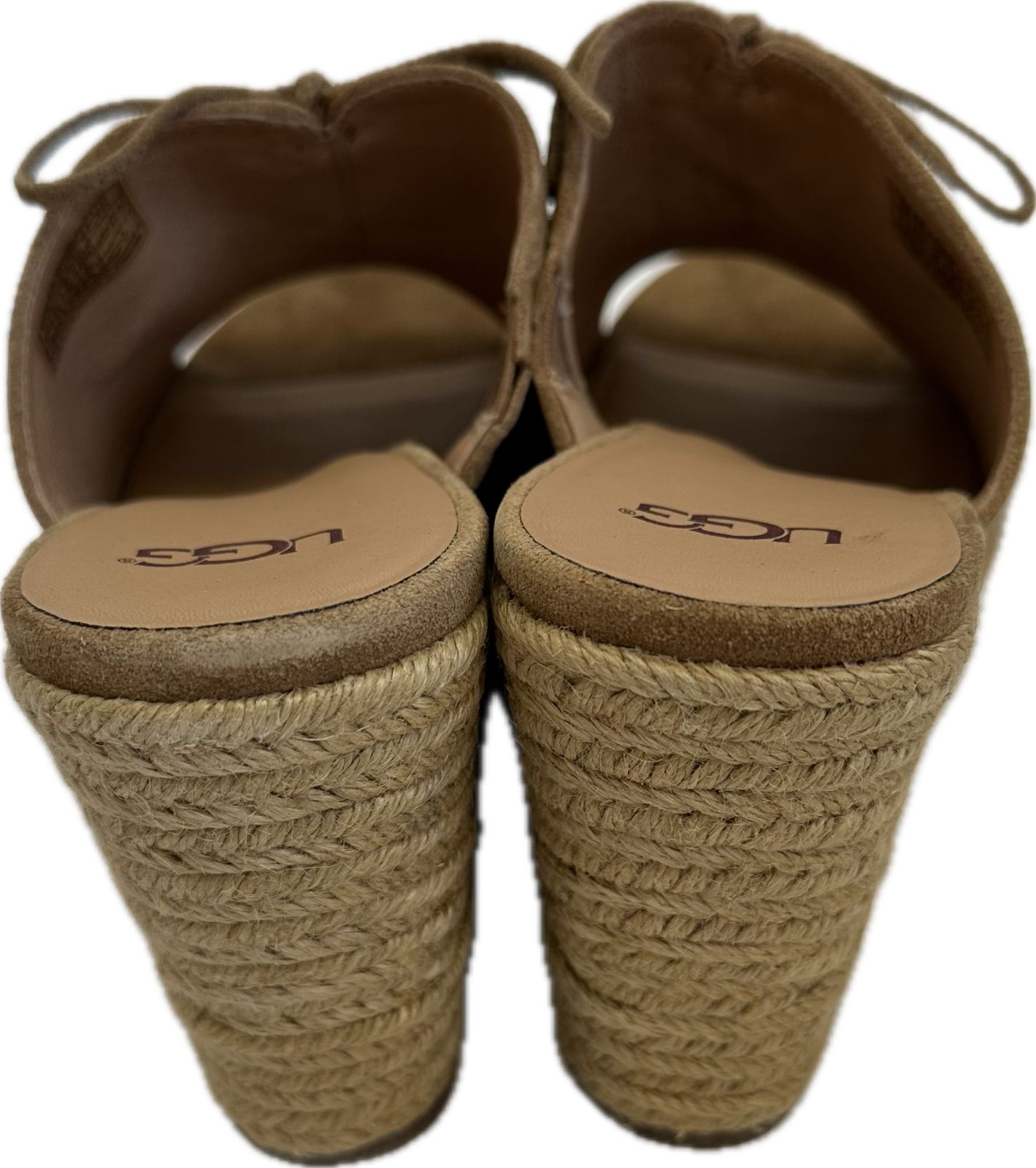 ugg サンダル 24cm ★ 新品 ウエッジソール UGG ウェッジソールサンダル ブラック 本革 - メルカリ