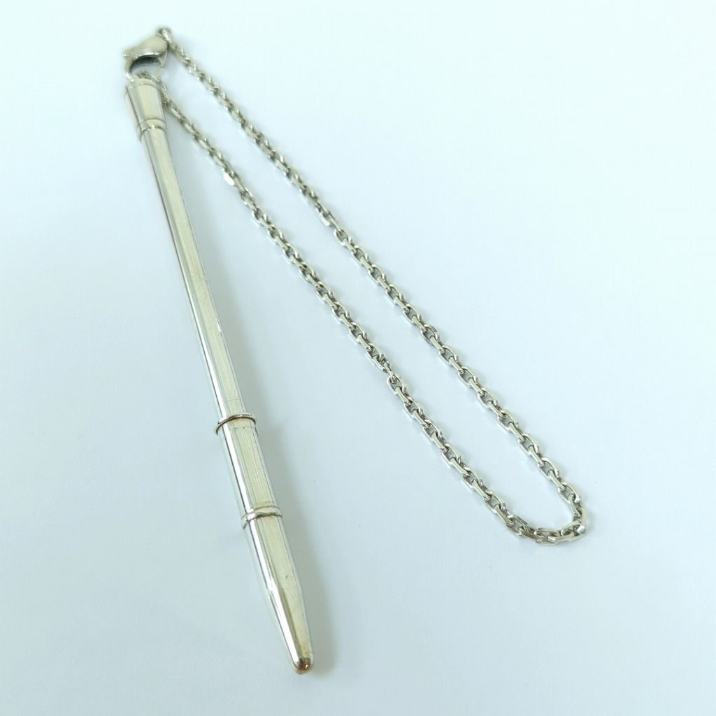 エルメス チェーン付き ボールペン シルバー 925 フランス製