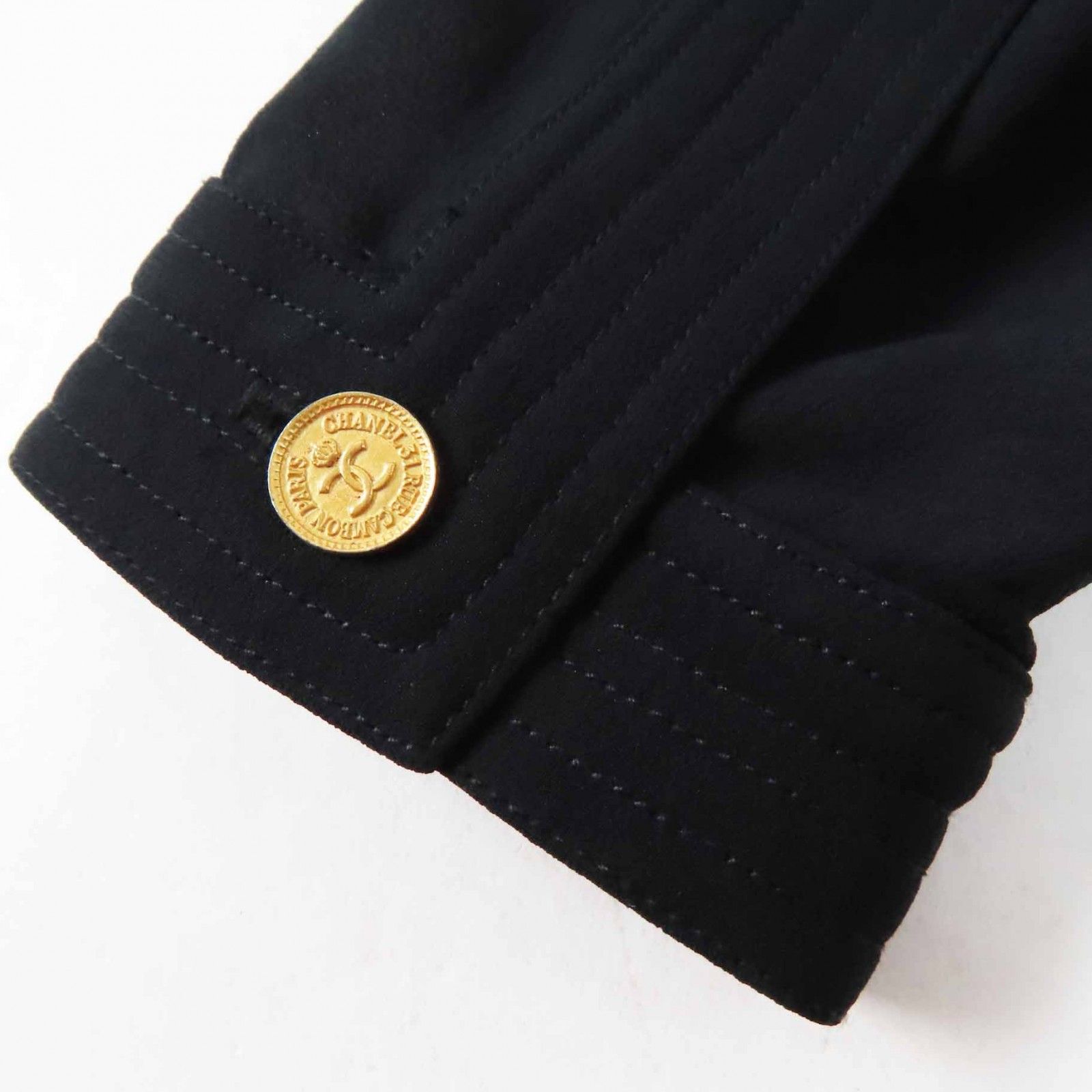 美品◎CHANEL シャネル 90S ヴィンテージ シルク100％ ココ