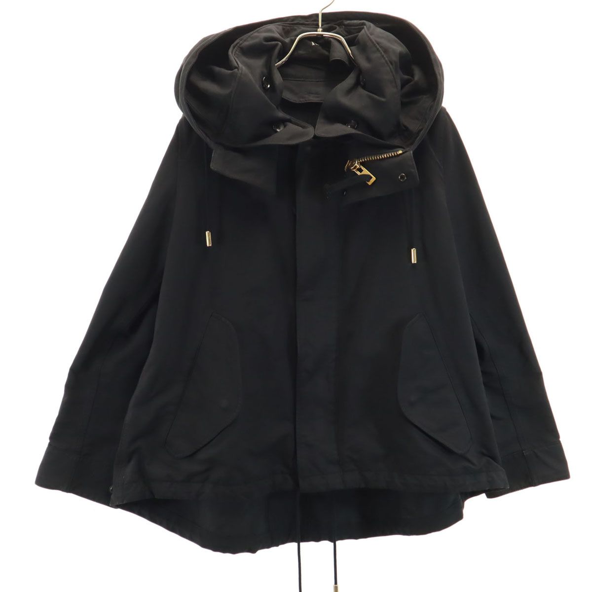 THE RERACS ザリラクス 日本製 フーデッド ジャケット 38 ブラック  