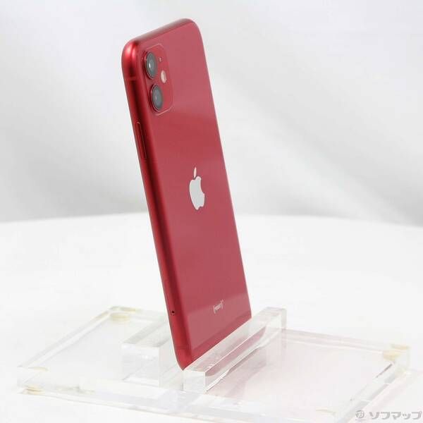中古品〕 iPhone11 256GB プロダクトレッド MWM92J／A SIMフリー【258